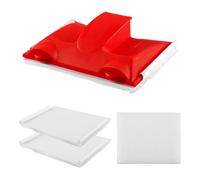 Tabanzhe Paint Edger Tool with 2PCS Replacement Pads - Paint Pad Trimmer for Walls, Ceilings and Corners, Cutting-in Edge Painting Tool for Home DIY Painting