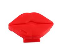 Tabanzhe Portable Phone Grip Holder with Built-in Lipstick Holder & Makeup Mirror, 2-in-1 Silicone Cell Phone Stand and Lipstick Organiser for Smartphones - Red