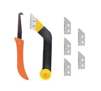 Tabanzhe Pro Grout Remover Tools,Floor Tile Grout Saw Angled Grout Scraping Rake Removing Tool,Tile Grout Remover with 5 PCS Extra Replacement Accessories