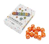 Tabanzhe Scrambled Dice Word Game for 1-5 Players, Fast-Paced Crossword Dice Game, Educational Spelling & Vocabulary Learning Family Board Game, Brain Exercise Party Game for Travel Nights