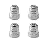 Tabanzhe Sewing Thimble 4PCS Finger Protector Metal Copper Finger Shield Ring Fingertip Thimble Quilting Craft Accessories DIY Sewing Tool for Needlework Knitting