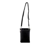 Tabanzhe Small Crossbody Phone Bag for Women, Soft PU Leather Mobile Phone Pouch with Adjustable Shoulder Strap, Mini Cellphone Bag for Travel Shopping Dating Everyday Use(Black)