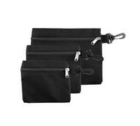 Tabanzhe Small Tool Pouch-3PCS Multipurpose Zipper Bags with Carabiner Waterproof Tool Organizer Tools Storage Bag for Screwdrivers Wrenchs Tools Organising