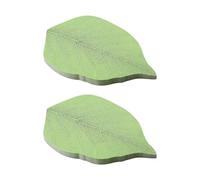 Tabanzhe Sticky Notes-100 Sheets Green Leaf Shaped Self Stick Notes 2 Packs Self Sticky Note Pads Memos Post Stickies for Art DIY Decorations Desk School Office Home Kitchen Organizing