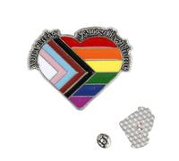 Tabanzhe Sturdy Enamel Badge Pin Brooch Pin Set - Rainbow Hearts, Flags and Charms Decorative Accessories for Men's and Women's Clothing, Backpacks and Hats