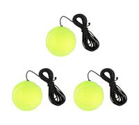 Tabanzhe Tennis Trainer Ball with Cord,3PCS Tennis Training Balls and String Replacement Equipment Accessories for Beginner Kids Adult Single Player Practice Training