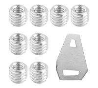 Tabanzhe Tripod 3/8" to 1/4" Adapter Nuts Set - Sturdy and Durable Camera Convert Screw Adapter Easy to Install and Detach Suitable for Tripod Video Light Stand SLR Cameras