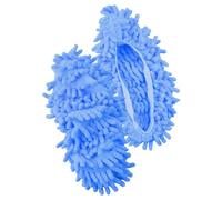 Tabanzhe Washable Dust Mop Slippers - Multi-Functional Floor Cleaning Shoe Covers Floor Cleaning Duster Household Chores Mops Shoes for a Reusable and Convenient Cleaning Experience (Pink/Blue)