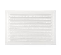 Tabanzhe White Air Vent Cover 12" x 8" / 300 x 200 mm Metal Air Vent Grille with Insect Mesh,HVAC Airs Return Vents Cover,Wall Ceiling Sidewall Ventilation Grille for Indoor Outdoor Use