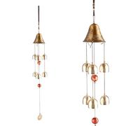 Tabanzhe Wind Chimes for Garden and Home Decoration,Chinese Feng Shui Good Luck Bell,Vintage Outdoor Metal Hanging Lucky Wind Bell Ornament for Indoor Window Gift