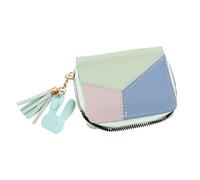 Tabanzhe Women's Wallet - Stylish PU Leather Ladies Purse with Tassel, Multi-Slots Short Money Bag for Girls, Adorned with Rabbit-Shaped Metal Tassels Pendant in Blue