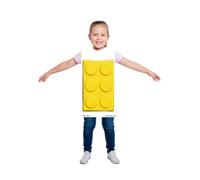 TABARDO! Building Block Costume, Bright, Fun, Perfect for Toddlers and Kids (Yellow, Small)