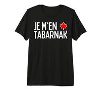 Tabarnak French Canadian Language Flag Canada Maple Leaf Premium T-Shirt