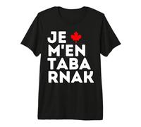 Tabarnak French Canadian Language Flag Canada Maple Leaf Premium T-Shirt