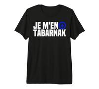 Tabarnak French Canadian Language Quebec Flag Canada Humor Premium T-Shirt