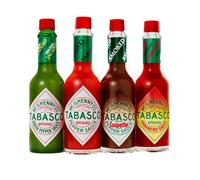 TABASCO 4-piece sauce bundle, 4 * 60ml, 4 glass bottles of chili sauce, 100% natural