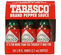 Tabasco Red Pepper Sauce Minis multipack (6 x 3.7ml) - Classic Hot Sauce Travel Size, Portable Mini Bottles, Perfect for On-the-Go, Lunchboxes & Dining Out, gifting