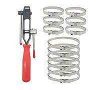Tabazy CV Joint Banding Boot Axle Clamp Tool with Universal Adjustable Drive Shaft CV Boot Band Clamps, Automotive CV Boot Clamp Pliers Axle Boot Clamps 13Pcs for Most Cars