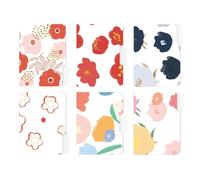 Tabbed Document Organizer Folders with Floral Design, Paper Filing Folders for School Home and Sorting Tabbed File Floral File Document Organizer Paper Filing Subject Organization School