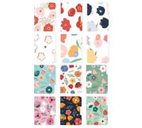 Tabbed Document Organizer Folders with Floral Design, Paper Filing Folders for School Home and Sorting Tabbed File Floral File Document Organizer Paper Filing Subject Organization School