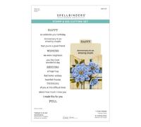 Tabbed in & Out Sentiments Clear Stamp & Die Set from The Tabbed Classics Collection by Wendy Vecchi