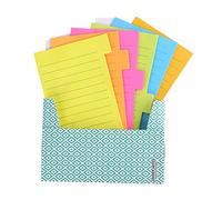 Tabbed Sticky Notes, Lined Sticky Pads with Index Dividers for Notebooks