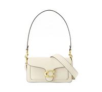 COACH Tabby 20 Chalk Leather Shoulder Bag Size: One Size, Colour: Came