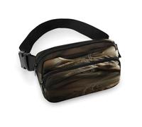 Tabby Cat Fanny Pack Belt Bag with Adjustable Strap Fashion Waist Bag for Outdoor Sports Hiking, white, 20x13cm, Full Printed Waist Bag