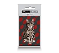 Tabby Cat Fridge Magnet by Leslie Gerry