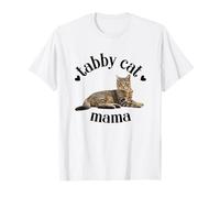 Tabby Cat Mama Cute Tabby Mom Tabby Lover Cat Mom Cat Lady T-Shirt