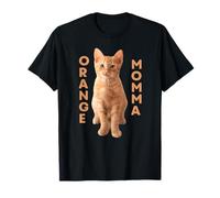 Tabby Cat Orange Cat Mom Orange Momma Ginger Cat for Women T-Shirt
