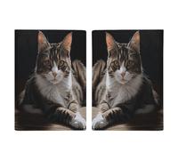 Tabby Cat Passport Holder Passport Wallet PU Leather Passports Protective Cover Slim Travel Accessories