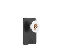 Tabby Cat Peeking From Rip Kitten Kitty Face torn the fabric PopSockets PopWallet for MagSafe