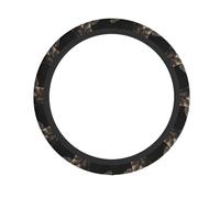 Tabby Cat Printed Steering Wheel Cover Elastic Stretch Car Wheel Wrap Breathable Non-Slip Steering Wheel Protector for Car Truck SUV