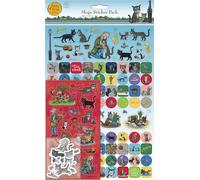 Tabby McTat Mega Sticker Pack | Three Types of Stickers (Around 130 Total) | Reusable on Non-Porous Surfaces, Blue