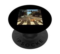 Tabby Road Cool Tabby Cats Crossing PopSockets Adhesive PopGrip
