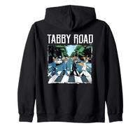 Tabby Road For Cat Lovers And Old Rock Puns Zip Hoodie