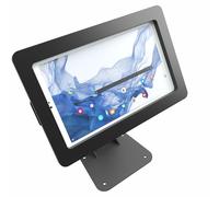 TABcare Anti-Theft Acrylic Case with 360 Rotate 180 Swivel Metal Desktop Stand & 90-Degree USB C Cable for Samsung Galaxy TAB A9 A11 8.7" Tablet (Black)