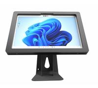 TABcare Anti-Theft Acrylic Case with 360 Rotate 180 Swivel Metal Desktop Stand for MS Surface Pro 8/9/10/11 Tablet (Black)