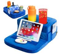 TabCouchCaddy - Couch Cup Holder Tray Pillow - Bed, Couch Caddy, Sofa, RV & Car - Holds Drinks, Snacks, Remotes, Phones, Kindle, Tablet | Bed Cup Holder (Blue)