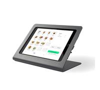 Tabdoq Anti-Theft iPad Stand For Desk | Secure Metal Tablet Stand for Business POS & Retail | Tablet Holder Compatible With iPad 7th, 8th & 9th Gen (2019-2021) | 10.2 inch | Black