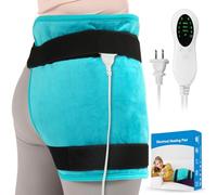 TABEKE Hip Heating Pad for Hip/Sciatica Pain Relief, Hip Support Brace, Lower Back/Thigh/Buttock Electric Heat Pad, Hot Physical Therapy for Men, Women
