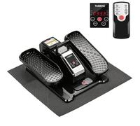 TABEKE - Under Desk Elliptical Machine, Electric Ellipse Leg Exerciser for Seniors with Remote Control and 12 Speeds, Quiet Portable and Sitting Pedal for