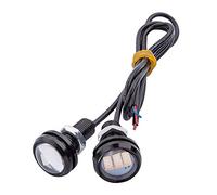 TABEN 2x 9W LED Eagle Eye Light 23mm 5630 3SMD Car Fog DRL Daytime Running Light Reverse Backup Parking Signal Pink Bulb 12V