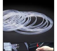 TABEN 3 m/9.84ft Optic Fiber Light Car Side Glow 12V 1W Waterproof LED Illumination Optic Fiber Pipe Car Interior Atmosphere Neon Strip Lights