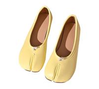 Tabi Ballet Flat Shoes for Women Split Rounde Toe Low Heel Shoes Ladies Casual Comfortable Slip On Ballerina Pumps Soft Loafers Non-Slip Mary Jane Shoe Slippers
