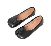 Tabi Ballet Flat Shoes for Women Split Rounde Toe Low Heel Shoes Ladies Casual Comfortable Slip On Ballerina Pumps Soft Loafers Non-Slip Mary Jane Shoe Slippers