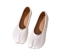 Tabi Ballet Flat Shoes for Women Split Rounde Toe Low Heel Shoes Ladies Casual Comfortable Slip On Ballerina Pumps Soft Loafers Non-Slip Mary Jane Shoe Slippers