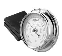Tabic Traditional Barometer, Chrome Plated Brass Barometer, Heavy Brass Case, Chrome Plated, Weighs (1/2kg), Handmade in England