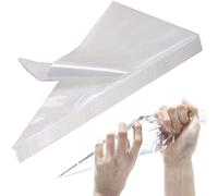 Tabiger Disposable Icing Piping Bags Set of 40pcs 16inch Large Pastry Bags Tear-Proof Cake Decorating Bags Clear Frosting Bags